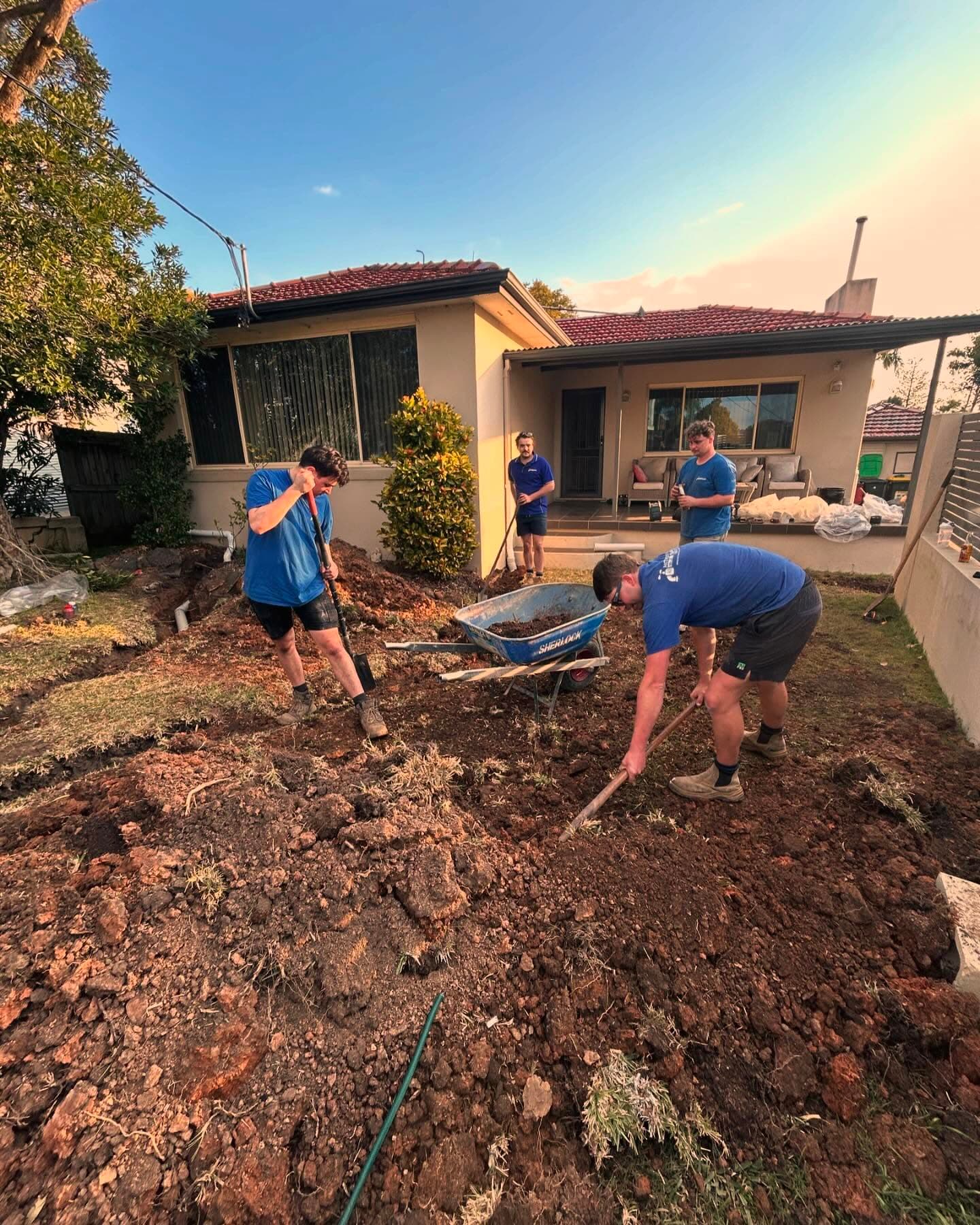 Drainage excavation and replacement, Lane Cove Drainage excavation and replacement, Lane Cove